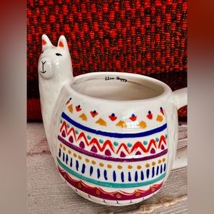 NEW Natural Life “Live Happy” 16 Oz Llama coffee tea Mug Collectible